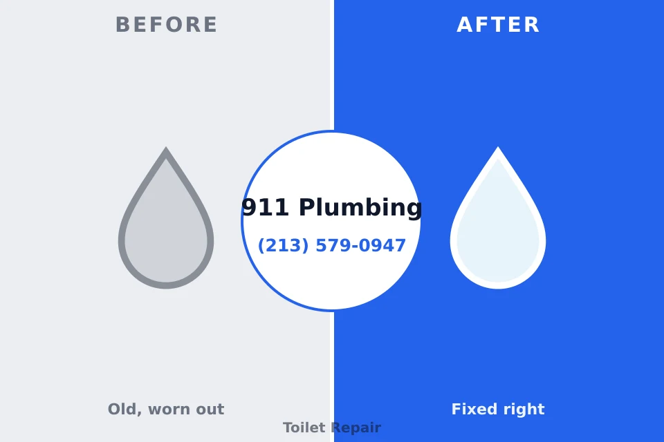 Before and after: plumbing repair Tarentum, PA